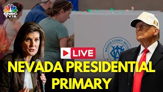 LIVE Nevada Primary 2024 Updates  Voters Cast Ballots in Nevada  Trump vs Haley  Biden  IN18L [upl. by Iborian226]