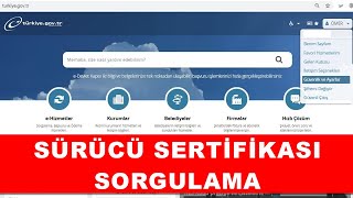 Sürücü Sertifikası Sorgulama e devletten [upl. by Verile282]