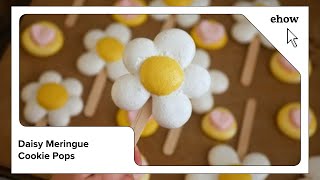 Daisy Meringue Cookie Pops [upl. by Todd]