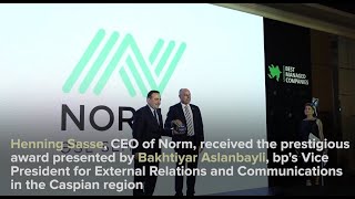 Norm part of NEQSOL Holding Wins Prestigious Best Managed Companies in Azerbaijan 2023 Award [upl. by Nonac]