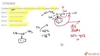 Cumene hydroperoxide on decomposition by dil acidgives mixtureof  CLASS 12  ALCOHOLPHENOLS [upl. by Eniffit]