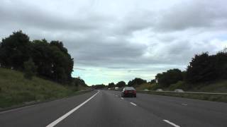 Driving On The M5 Motorway From J7 Worcester To Taunton Deane Services Taunton J25 26 England [upl. by Esojnauj]