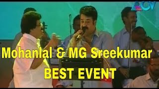 Mohanlal amp MG Sreekumar sings Kanneer poovinte [upl. by Fulmis]