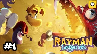 Rayman Legends – Спасаем малюток  часть 1 PS4 [upl. by Ariahs]