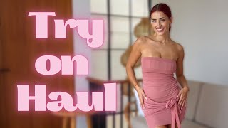 Transparent Summer Dresses  Mila Try On Haul [upl. by Aseen]