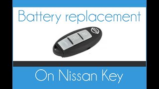 Nissan Key Fob Battery Replacement Juke Qashqai Leaf Note Micra Pulsar Xtrail Navara… [upl. by Nosnek]