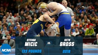 Seth Gross vs Stevan Micic 2018 NCAA title 133 lbs [upl. by Tat]