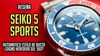 Reseña Seiko 5 Sports Nueva Generación Automático Estilo de Buceo [upl. by Nibbor]