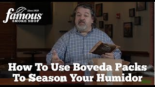 How to Use Boveda Packs to Season a Humidor – Boveda Humidor Starter Kit [upl. by Nogam570]