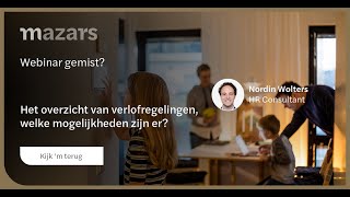 Webinar Het overzicht van verlofregelingen welke mogelijkheden zijn er [upl. by Ollayos896]