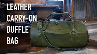 The Art of Making a Leather CarryOn Duffle Bag [upl. by Divadnhoj717]