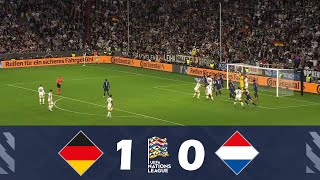 Deutschland gegen Niederlande 10  UEFA Nations League 202425  Spielen Höhepunkte [upl. by Cordalia]