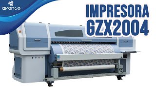 Estampado textil a nivel industrial Impresora Starfire GZX2004 y Calandra Sublimarts GS170 [upl. by Sagerman]