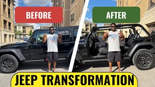 Jeep wrangler willys transformation  tamil vlog usa  American tamil vlogger  roam with shyam [upl. by Hiasi]