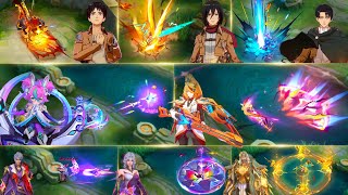 ALL 11 UPCOMING SKINS IN ULTRA GRAPHICS  LESLEY amp CHANGE ASPIRANTS  AOT SKINS  MINSITTHAR COLL [upl. by Ehcnalb]