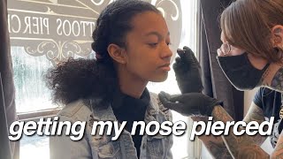 Getting My Nose Pierced For the First Time I Was Nervous [upl. by Herra]