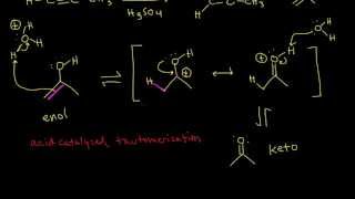 Hydration of alkynes  Alkenes and Alkynes  Organic chemistry  Khan Academy [upl. by Aleakam205]