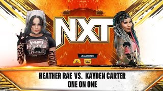 Heather Rae v Kayden Carter  NXT [upl. by Joyce947]