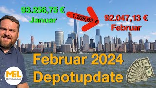 Depotupdate Februar 2024 Dividendendepot quotNo risk no funquot [upl. by Breeze]