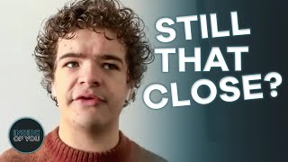 Starting as teenagers Gaten Matarazzo shares how the cast has grown together in the last decade [upl. by Adah]