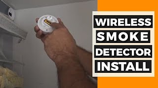 Wireless Smoke Detector Install  XSense Smoke Detector Review [upl. by Cornelie]