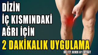 DİZİN İÇ KISMINDAKİ AĞRI İÇİN 2 DAKİKALIK UYGULAMA aktifizyo fiziktedavi dizağrısı [upl. by Durston]