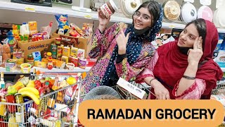 RAMADAN GROCERY 🛒  Itni Ziada Shopping Ker Le 😅  Zalzla aa gya 😲 rabia ny tu had kr di ajj [upl. by Mahgem967]