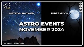 Dont Miss THESE Upcoming Space Events Happening In NOVEMBER 2024 [upl. by Jacintha332]