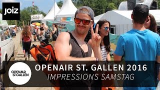 Sonne Bier und gute Stimmung Der OpenAir St Gallen Samstag [upl. by Llennor]