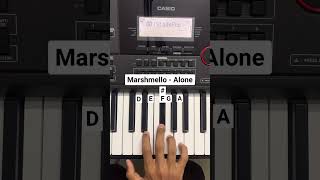 Marshmello  Alone song on piano  Piano Cover  Instrumental Soham [upl. by Baumann]