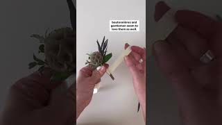 Quick DIY greenery boutonniere [upl. by Fritzsche]