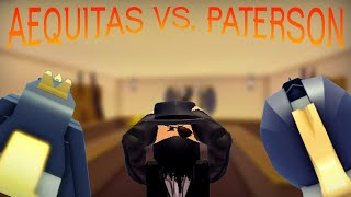 AEQUITAS vs PATERSON NAVY Roblox Wild West [upl. by Peatroy]