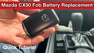 2023  2024 Mazda CX50 Remote key fob battery replacement [upl. by Eben]