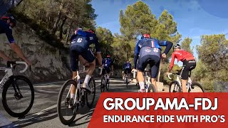 Endurance ride with GroupamaFDJ Team  Thats How Pros are training [upl. by Ferwerda]