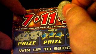 7 11 21 Lottery Scratch off tickets [upl. by Christan]