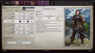 Pathfinder Wrath Of The Righteous Lets play character creation part 1 [upl. by Miru]