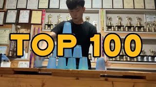 Sport Stacking  Top 100 Gen 5 Cycles [upl. by Flessel]