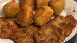 BoLLITOS DE PAPAS Y YUCA CON ATÚN frito bien fácil y pocos ingredientes y pocas sal delicioso [upl. by Valerlan]