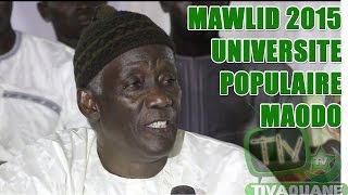 UNIVERSITE POPULAIRE MAODO  MAWLID 20151ère Partie [upl. by Halda913]