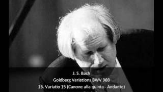 J S Bach  Goldberg Variations BWV 988  16 Variatio 15 Canone alla Quinta  Andante 1632 [upl. by Satsok491]