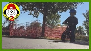 VROOM A Balance Bike Adventure ft Strider Redline Glide Bike [upl. by Dachia]