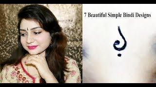 7 Beautiful Simple amp Stylish Bindi Designs You Must Try [upl. by Ioved666]