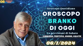 Oroscopo di Branko del 612024  Previsioni oroscopo per il fine settimana [upl. by Atteragram858]