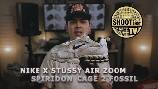 Nike x Stussy Air Zoom Spiridon Caged 2 unboxing and review [upl. by Lohcin]