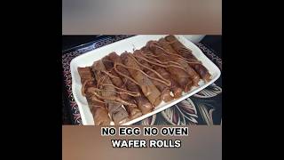 CHOCOLATE WAFER ROLLS  No oven no egg  Easy chocolate wafer recipe [upl. by Ellennej984]