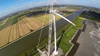 Windmolen Vestas V90 Houten [upl. by Lennahc]