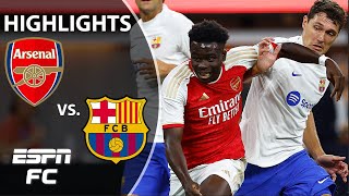 🚨 EIGHT GOAL THRILLER 🚨 Arsenal vs Barcelona  Full Game Highlights  ESPN FC [upl. by Gnilrad997]