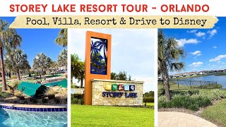 STOREY LAKE RESORT ORLANDO REVIEW amp TOUR  Walk amp Drive Around  Quick Drive To Disney With Us [upl. by Redman]