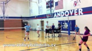 Libero volleyball drills 7 Ball [upl. by Manaker]