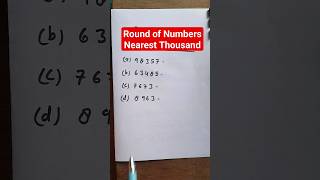 Round Of Numbers Nearest Thousand 1000  round of nearest ten  round of nearest 1000 maths [upl. by Enileve739]